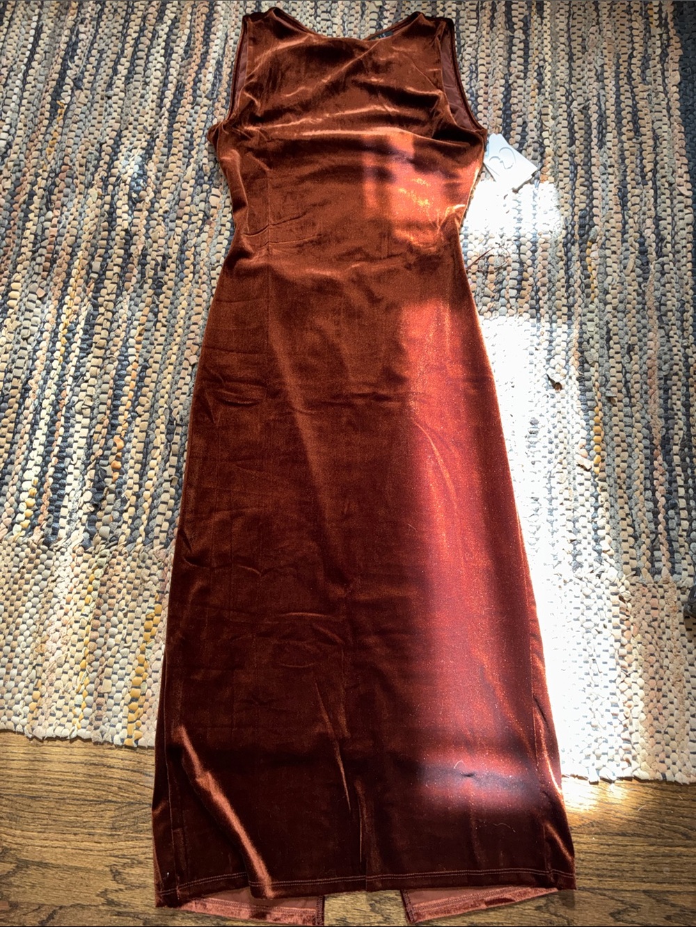 Velour midi maxi dress